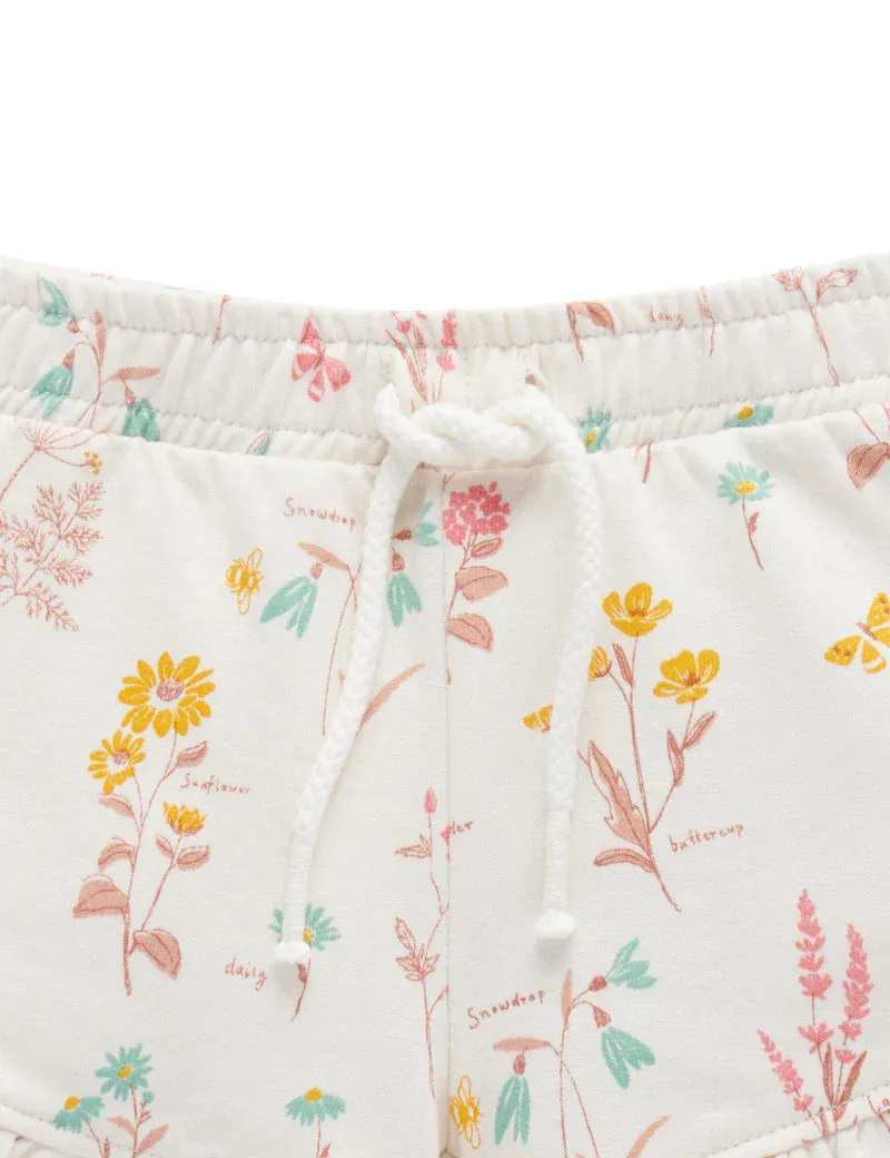 Purebaby Pull On Shorts - Herb Print