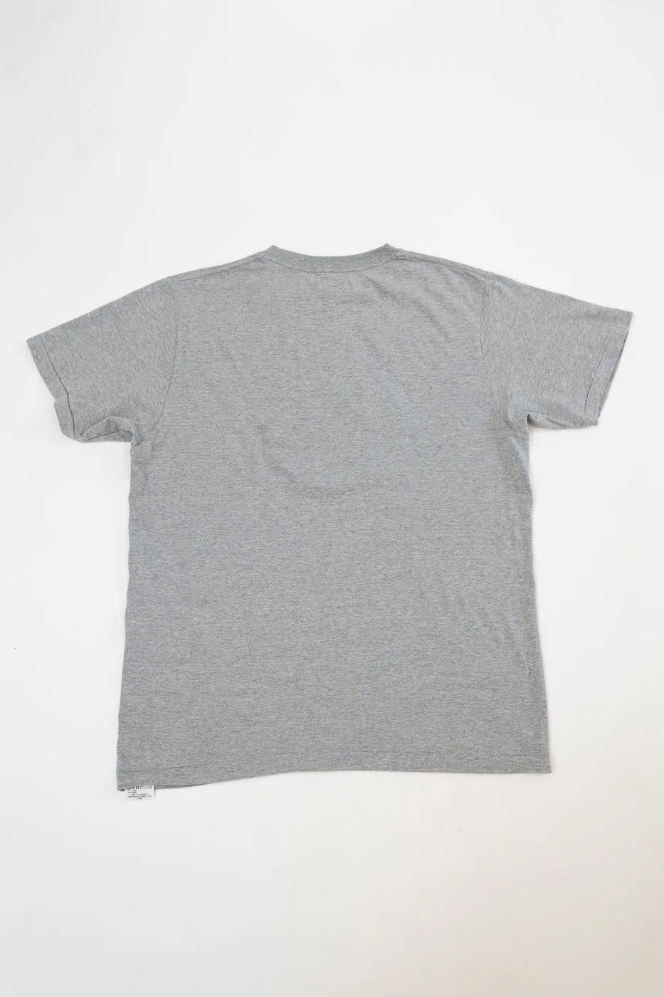 "Slub Jersey" Flocky Ghosts Print Tee - Heather Grey