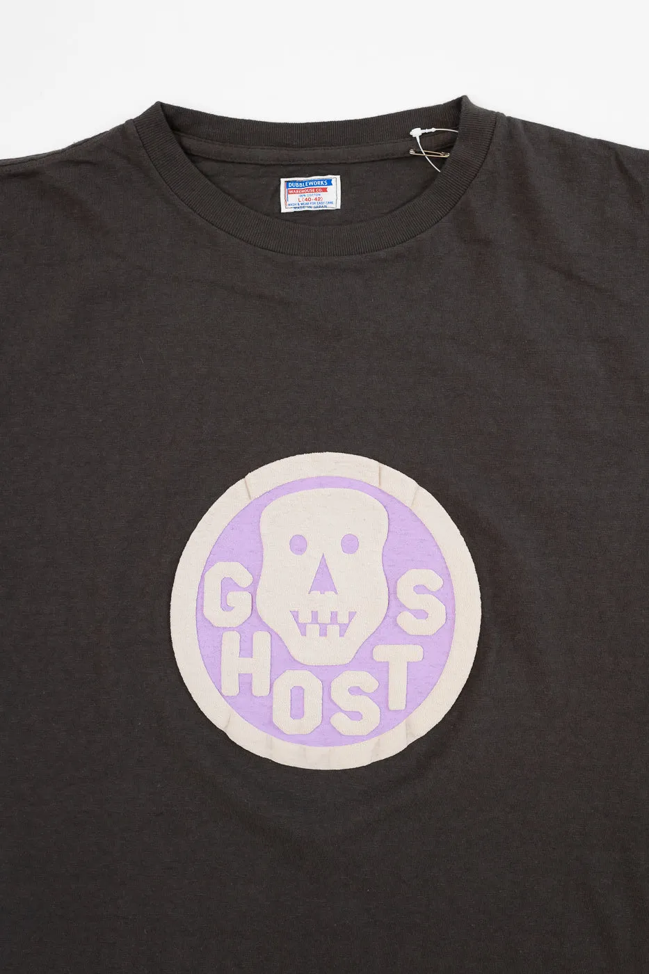 "Slub Jersey" Flocky Ghosts Print Tee - Sumikuro