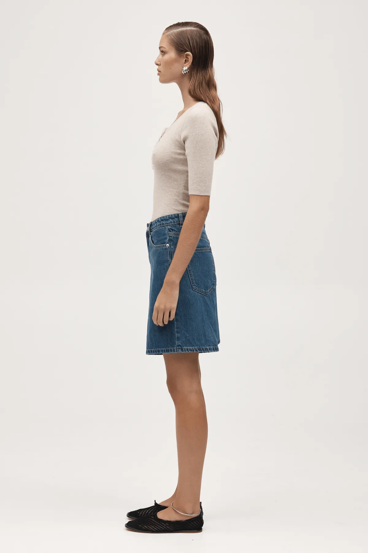 RELAXED JEAN SHORT HERITAGE BLUE