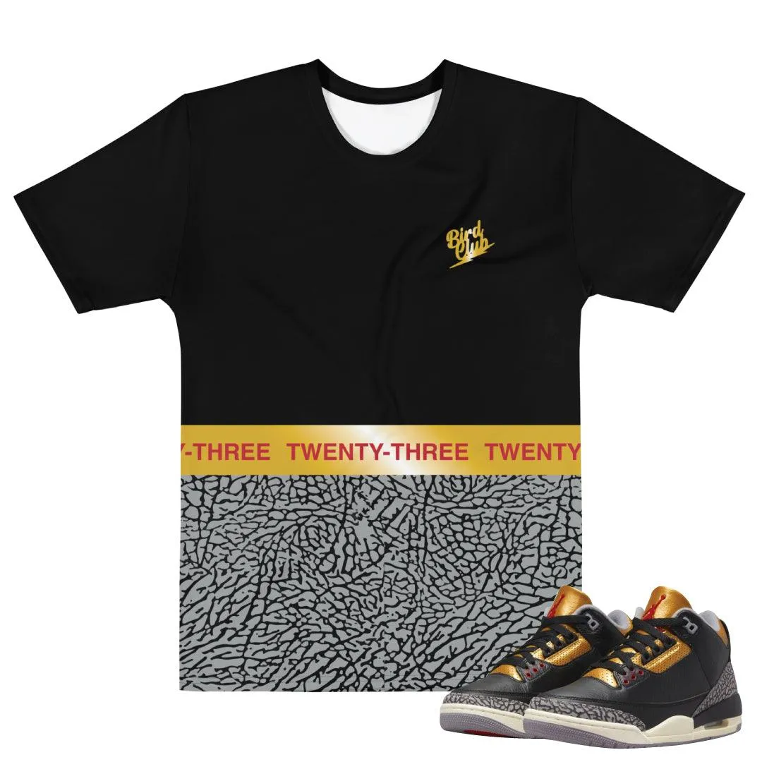 Retro 3 "Black Gold" shirt