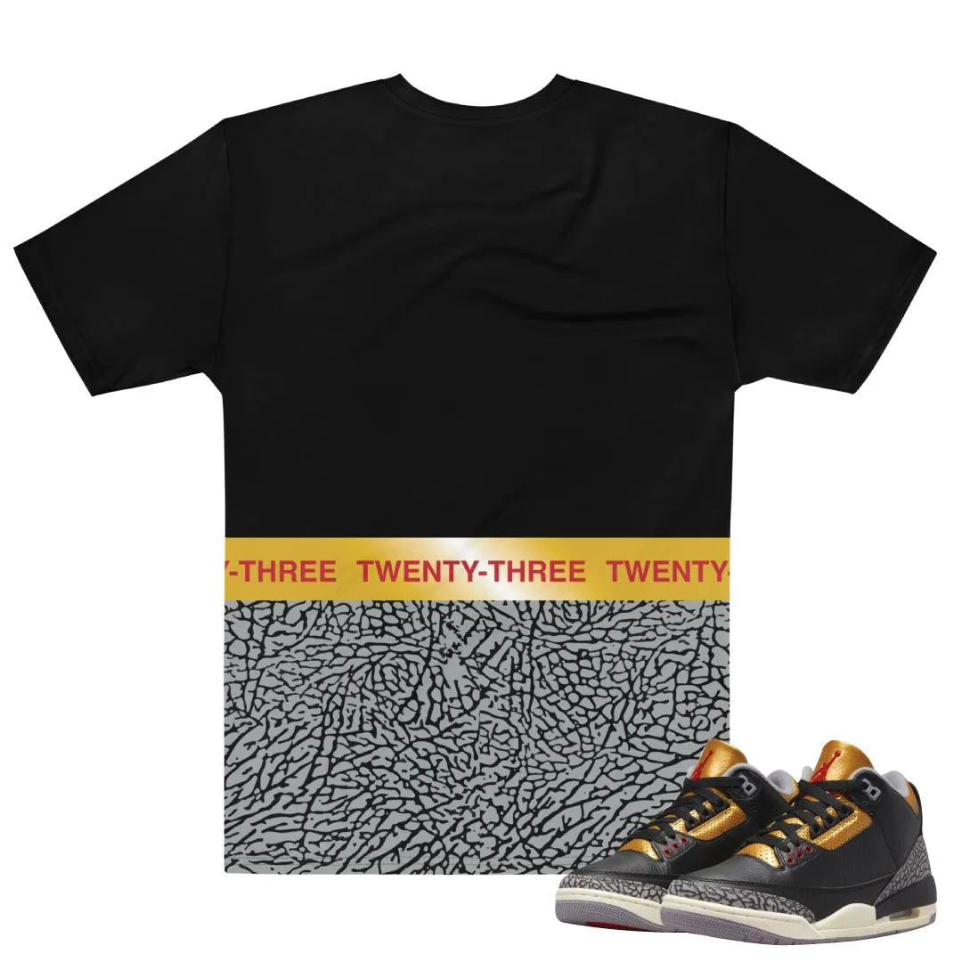 Retro 3 "Black Gold" shirt