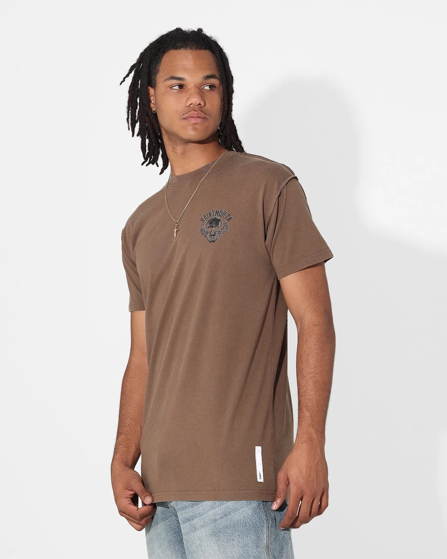 Saint Morta Fallows Lafayette T-Shirt Vintage Brown