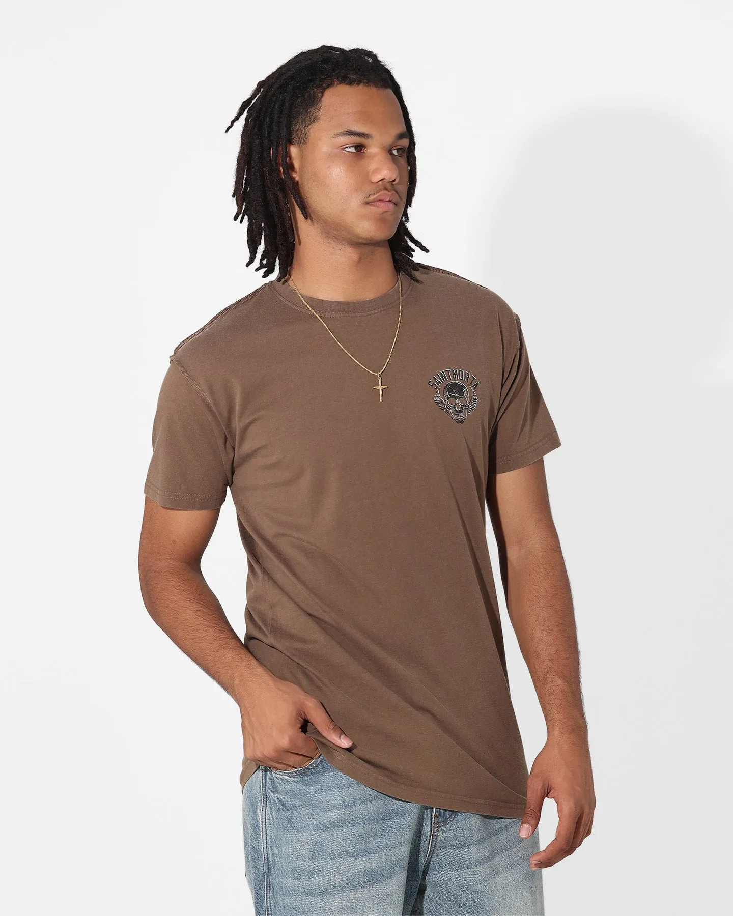 Saint Morta Fallows Lafayette T-Shirt Vintage Brown