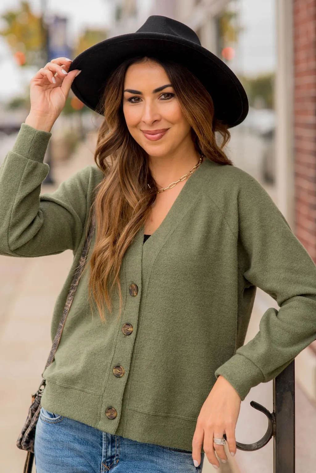 So Soft Relaxed Button Cardigan