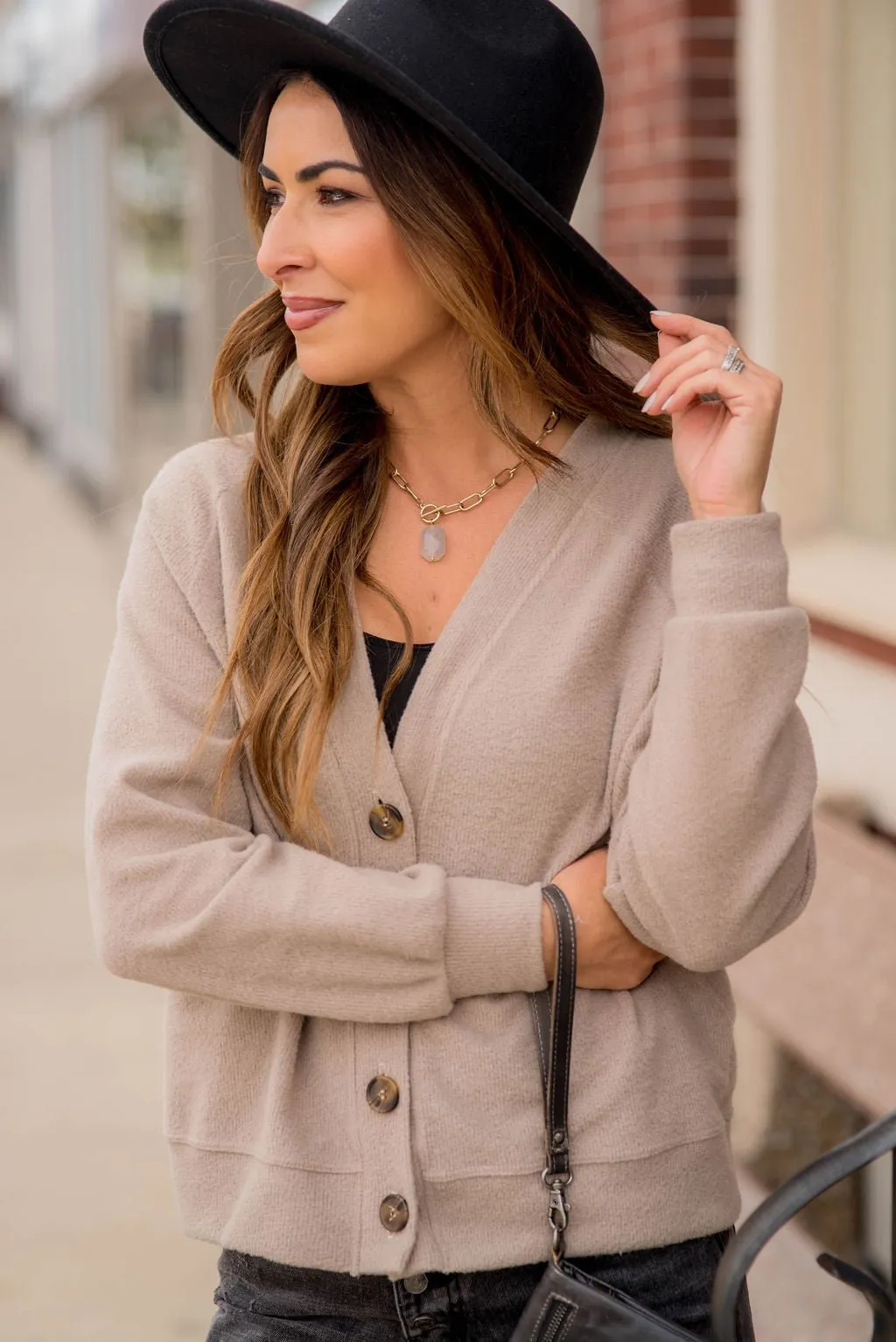 So Soft Relaxed Button Cardigan