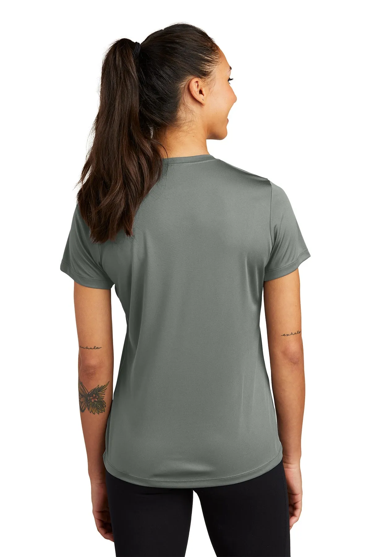 Sport-Tek Ladies PosiCharge Custom Competitor Tee's, Grey Concrete