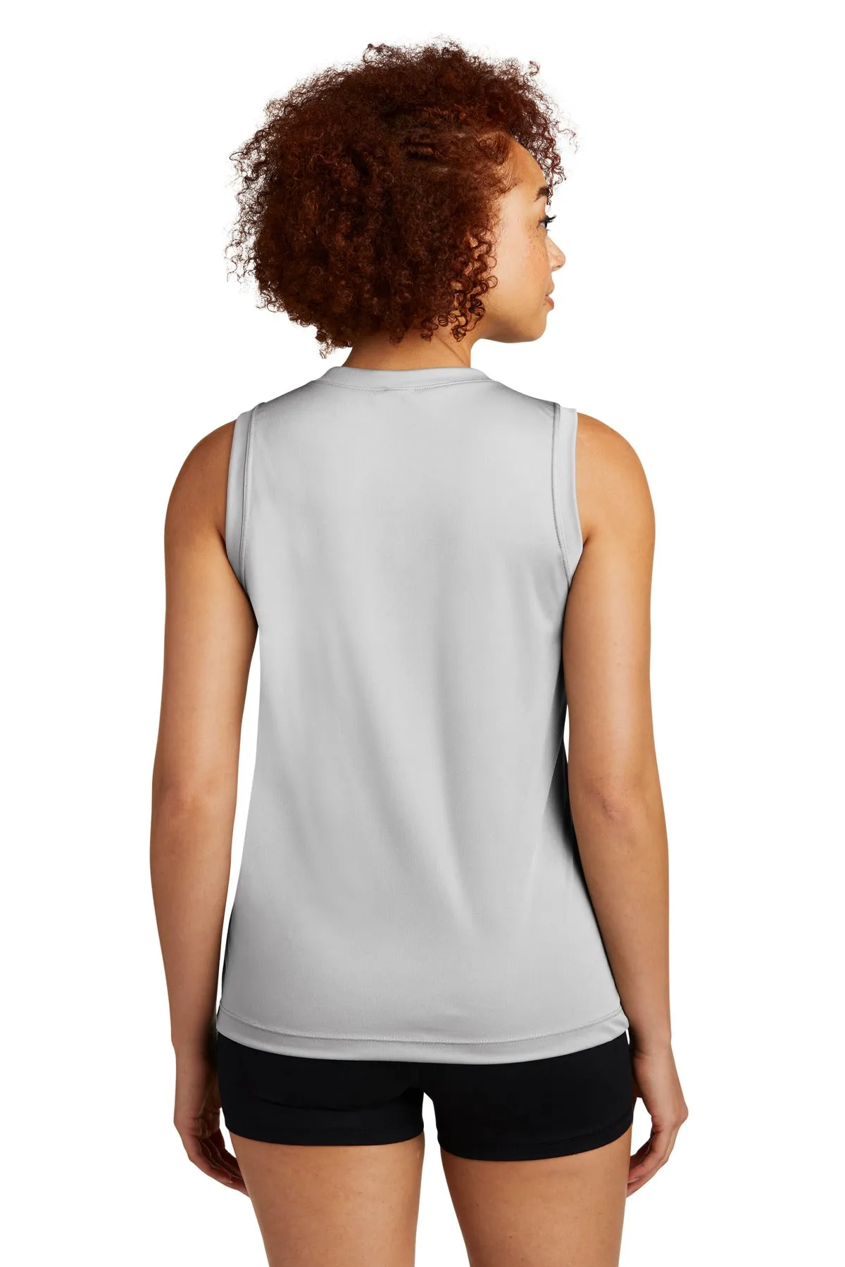 Sport-Tek Ladies Sleeveless PosiCharge Competitor™ V-Neck Tee. LST352