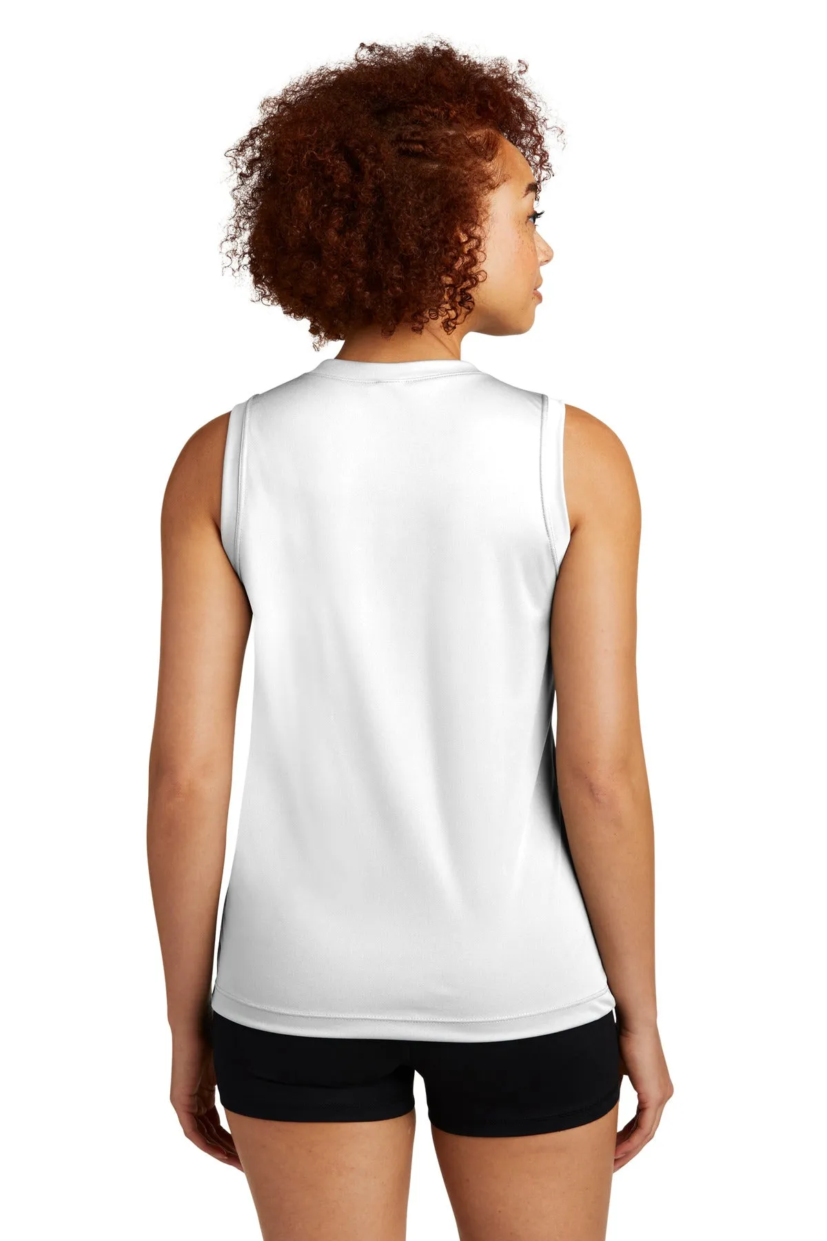 Sport-Tek Ladies Sleeveless PosiCharge Competitor™ V-Neck Tee. LST352