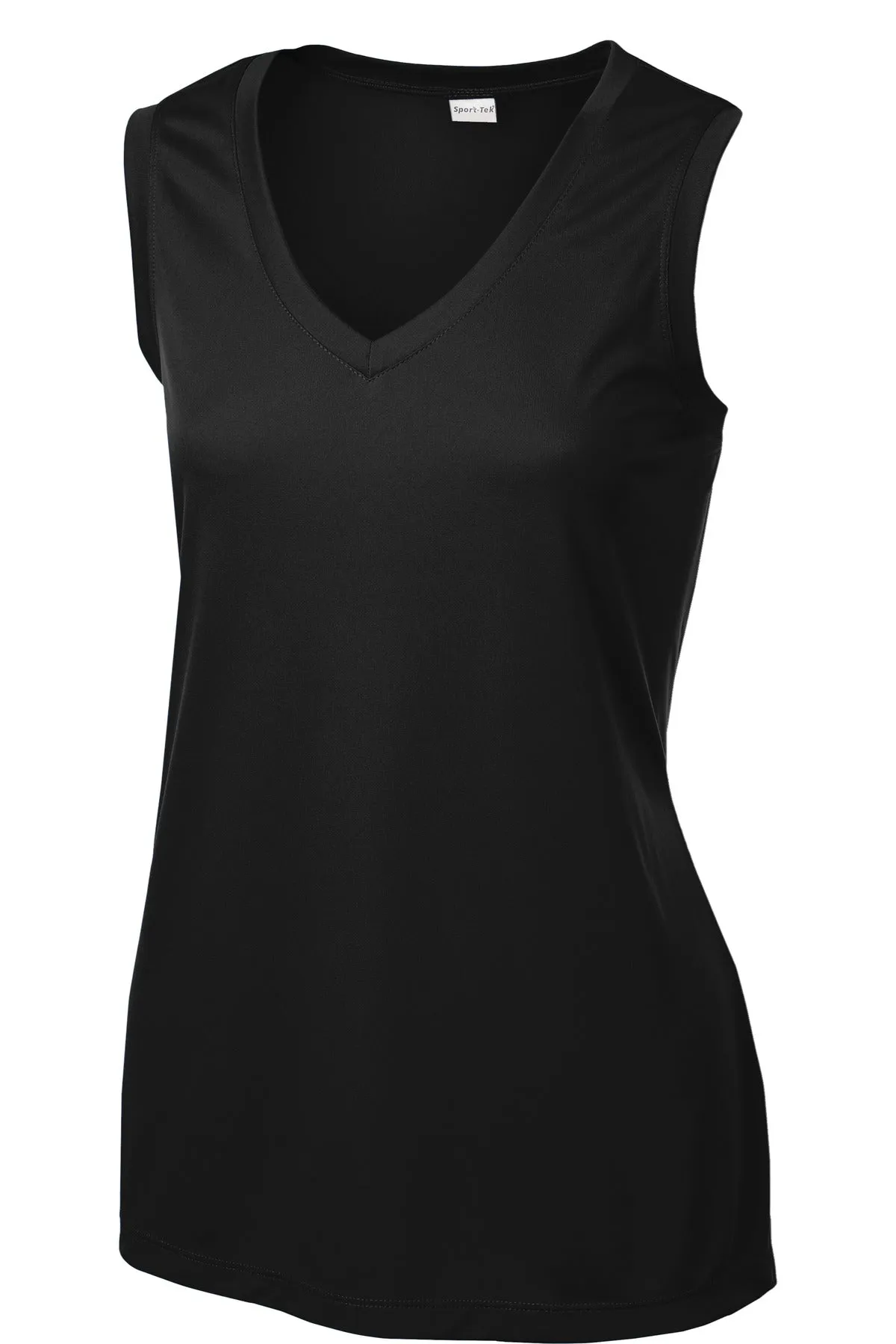 Sport-Tek Ladies Sleeveless PosiCharge Competitor™ V-Neck Tee. LST352