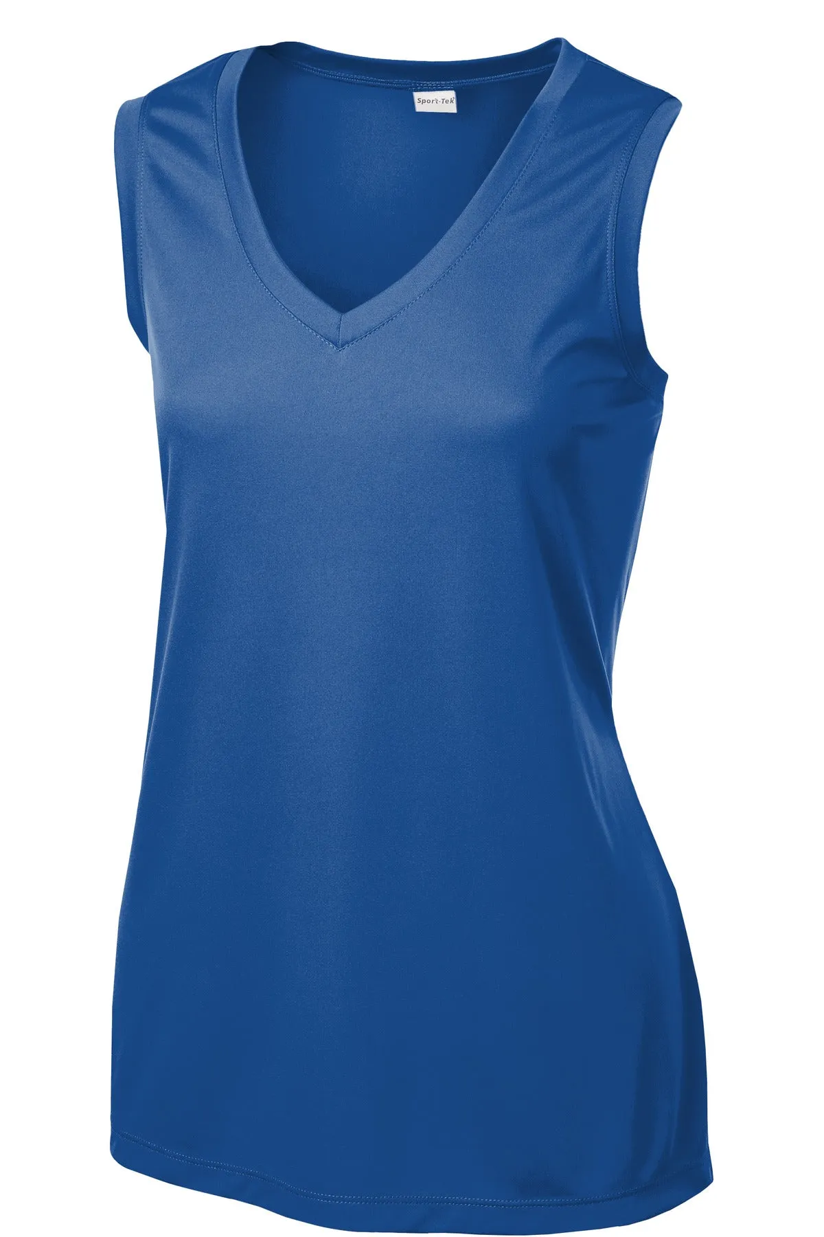 Sport-Tek Ladies Sleeveless PosiCharge Competitor™ V-Neck Tee. LST352