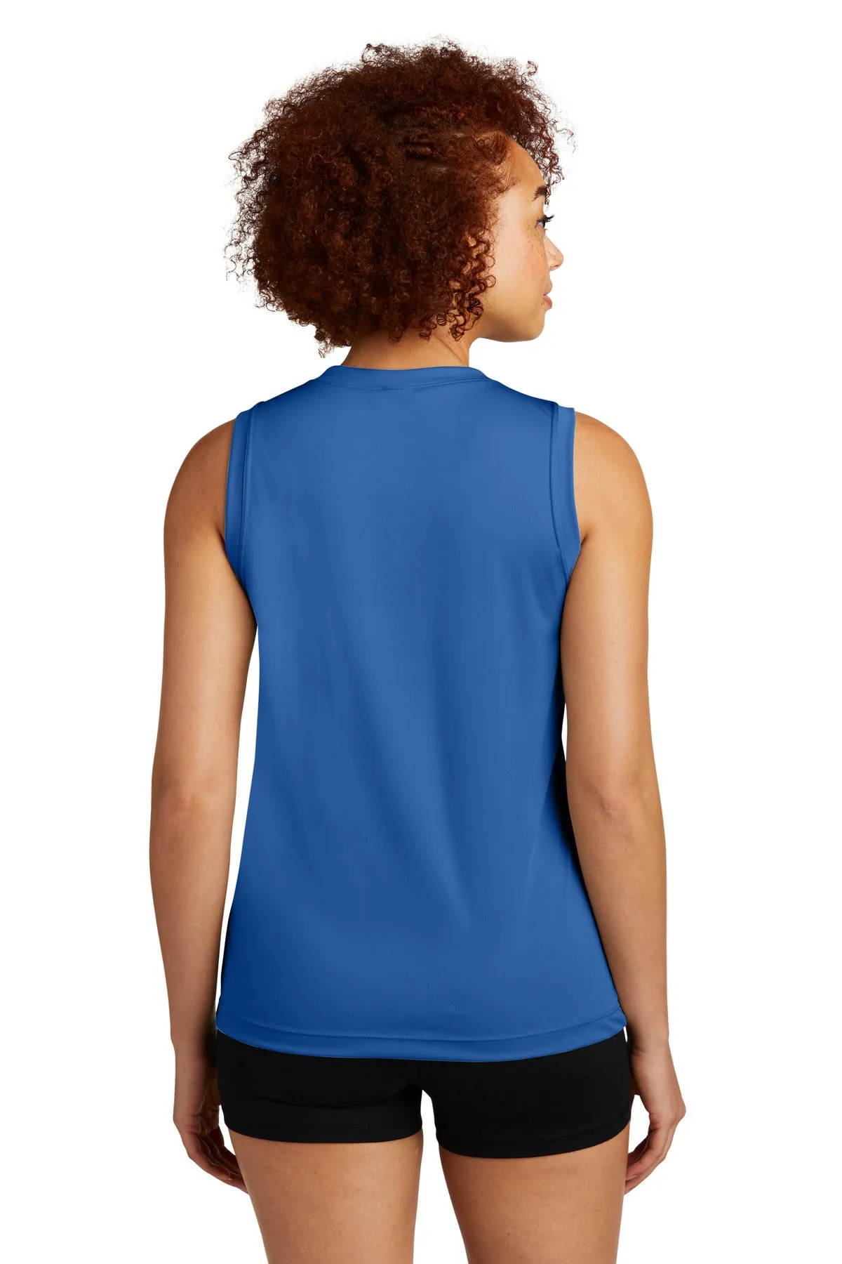 Sport-Tek Ladies Sleeveless PosiCharge Competitor™ V-Neck Tee. LST352