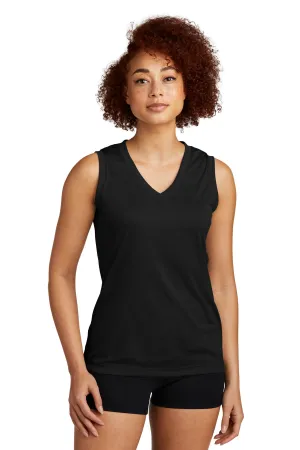 Sport-Tek Ladies Sleeveless PosiCharge Competitor™ V-Neck Tee. LST352