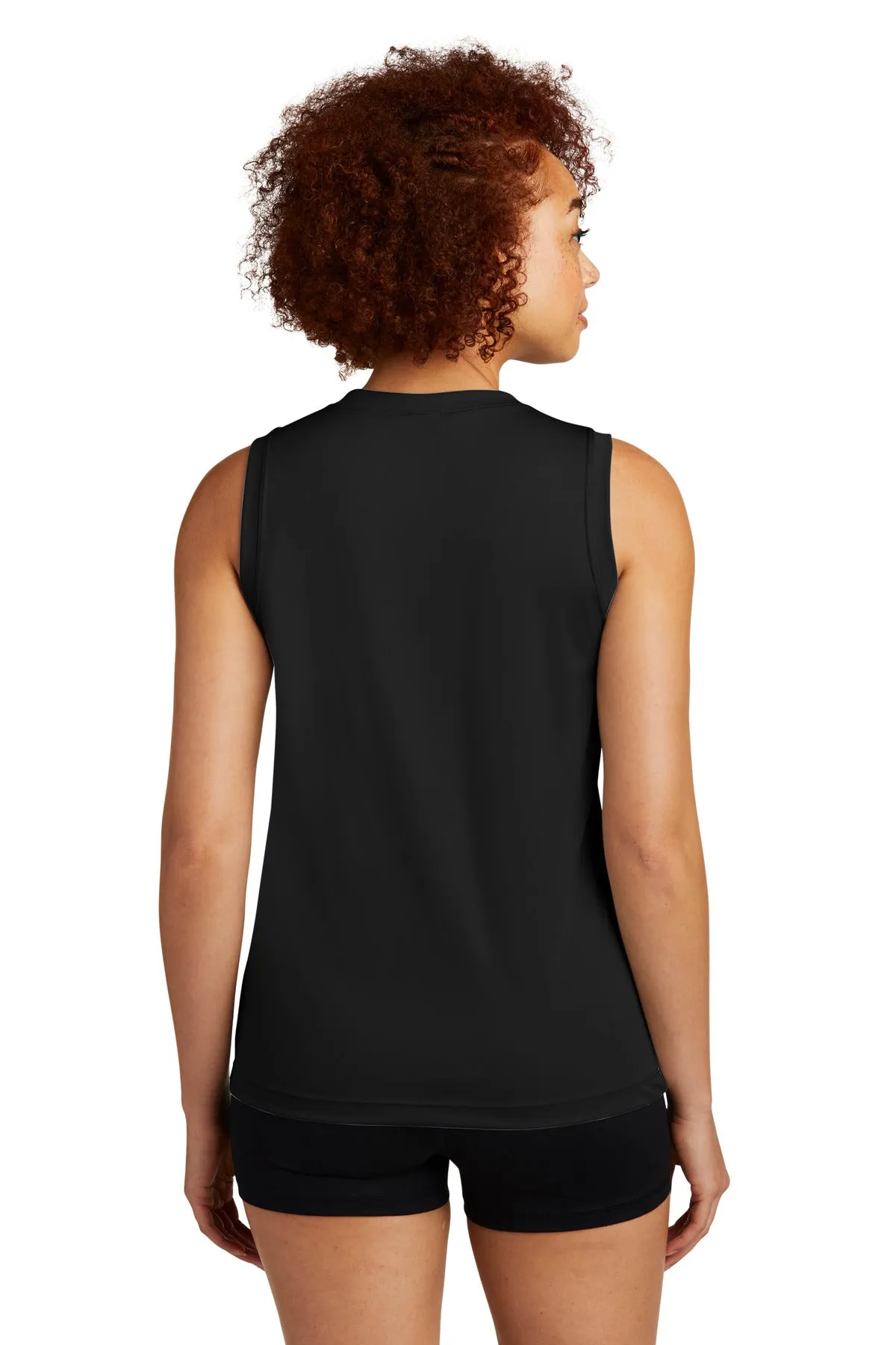 Sport-Tek Ladies Sleeveless PosiCharge Competitor™ V-Neck Tee. LST352