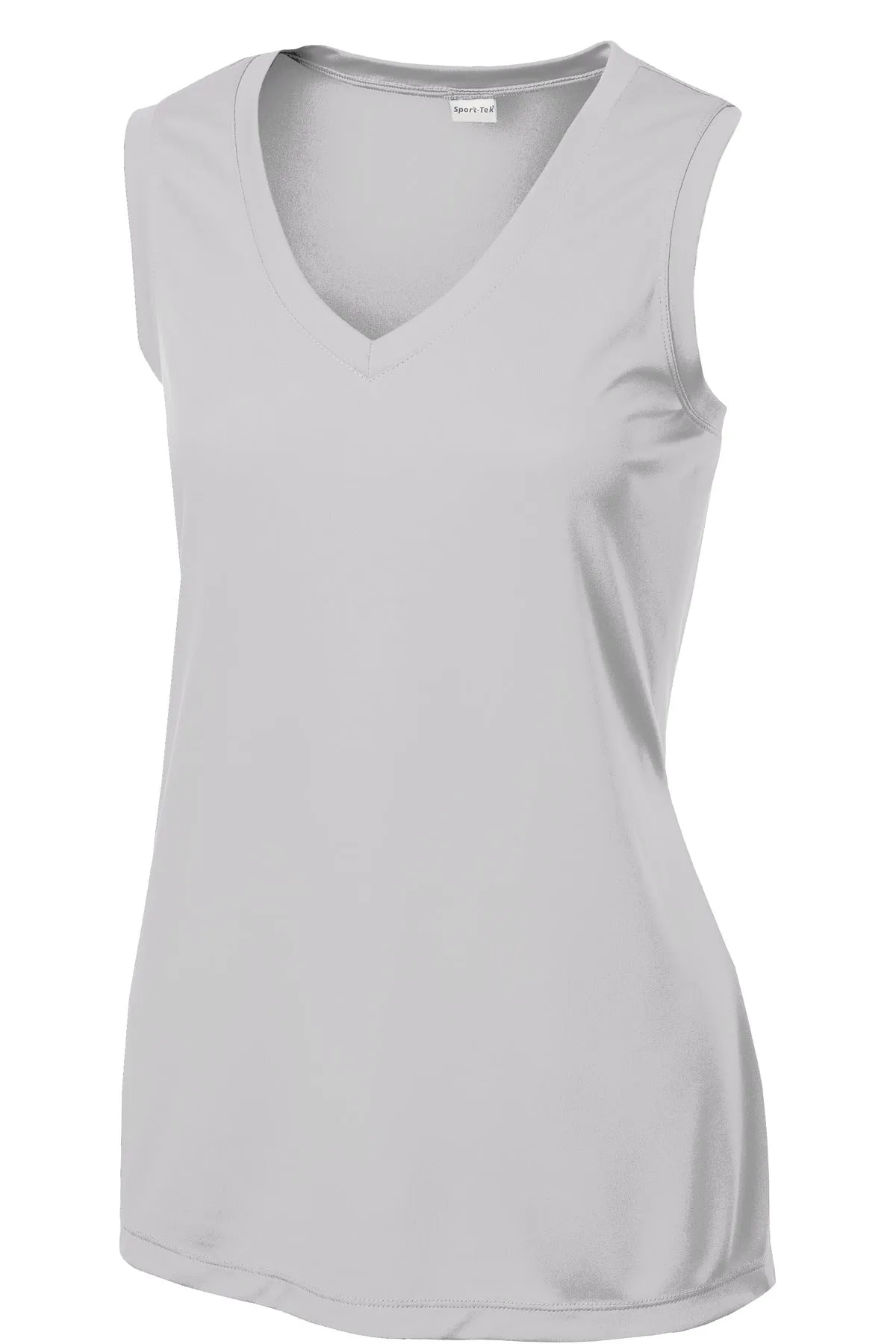 Sport-Tek Ladies Sleeveless PosiCharge Competitor™ V-Neck Tee. LST352