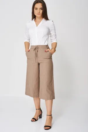 Wide Leg Stripe Culottes