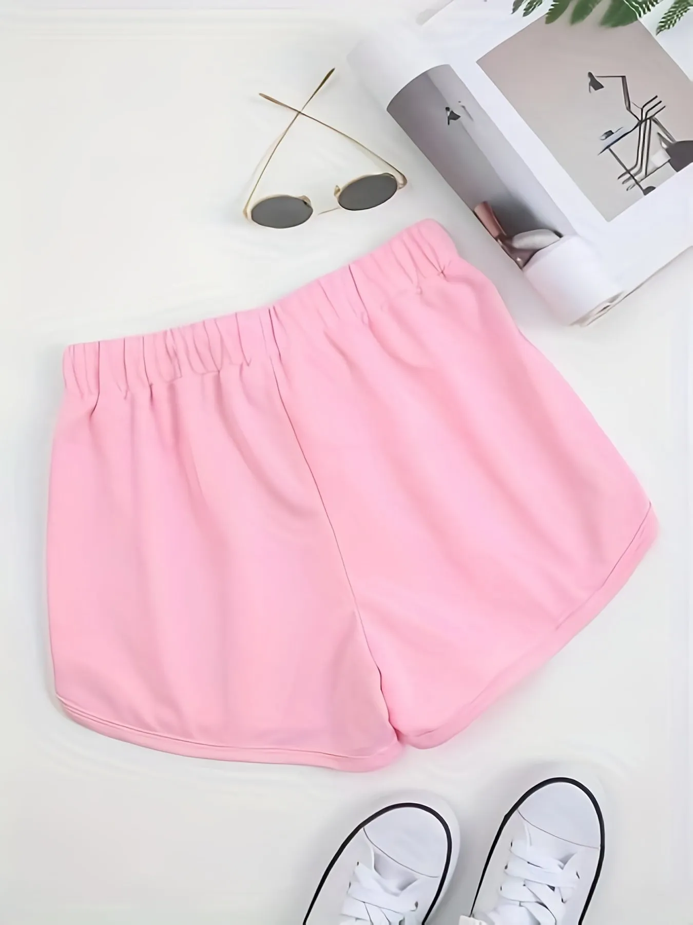 Womens Drawstring Waist Sports Shorts Perfect for Summer Casual Wear