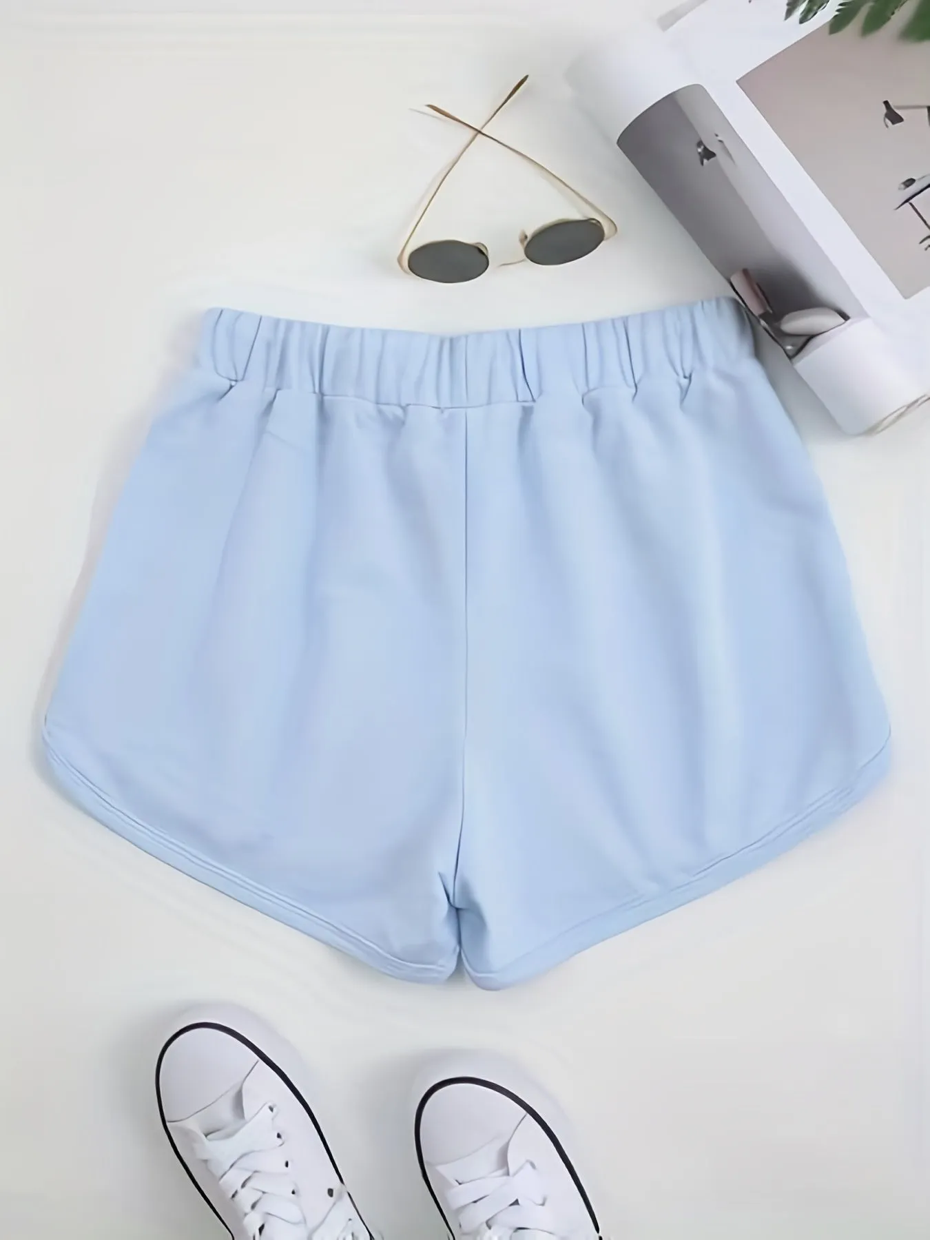 Womens Drawstring Waist Sports Shorts Perfect for Summer Casual Wear