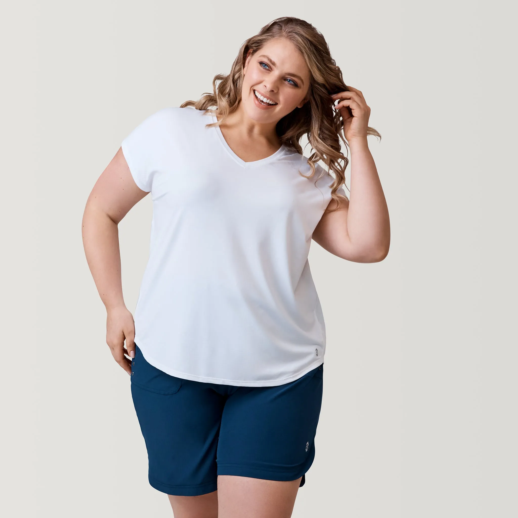 Women's Plus Size Microtech Chill B Cool Tee