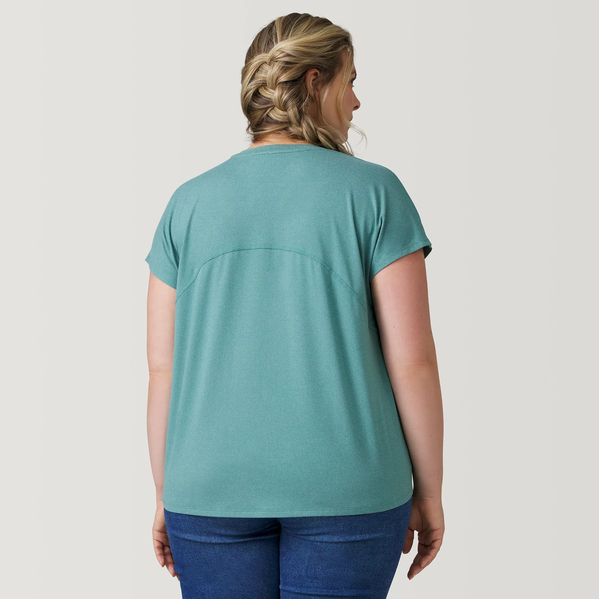 Women's Plus Size Microtech Chill B Cool Tee