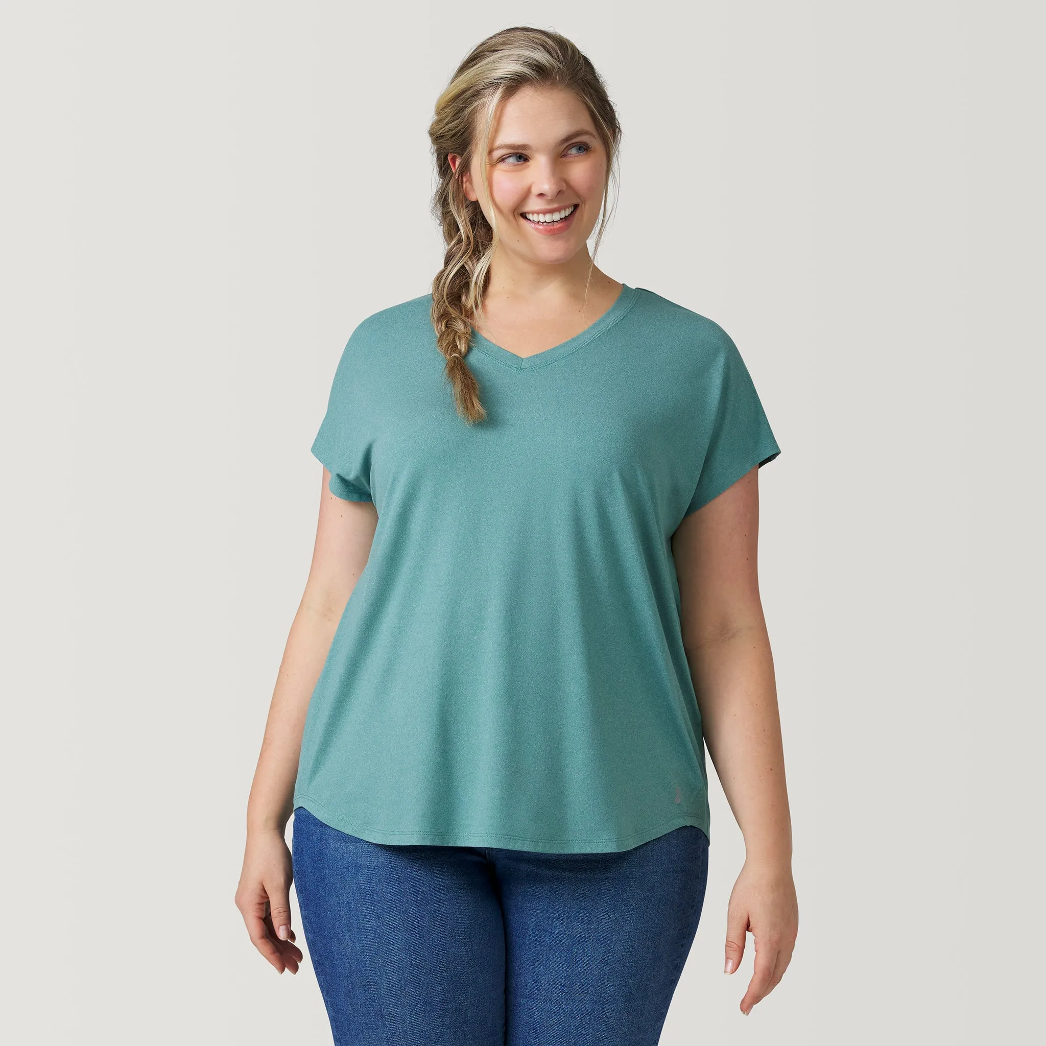 Women's Plus Size Microtech Chill B Cool Tee