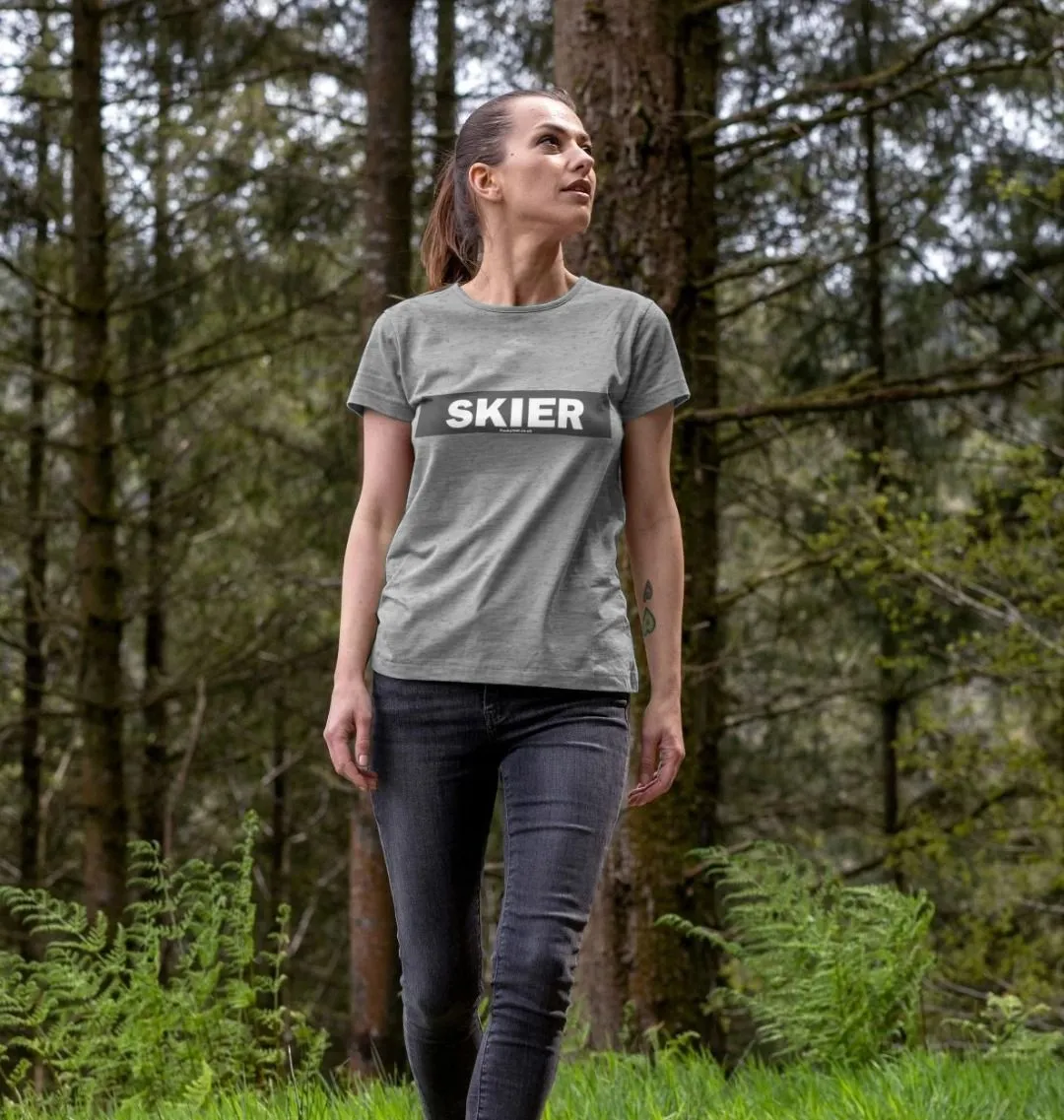 Women's Skier Censor Bar Organic Tee